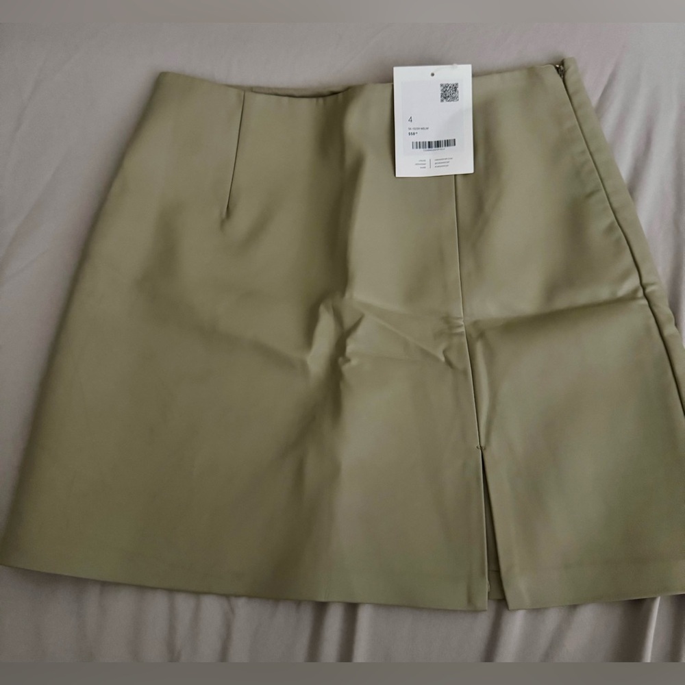 Oak&Fort Vegan leather mini skirt